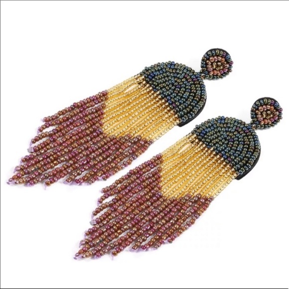FP Seed Bead Ombré Earrings - Picture 2 of 3